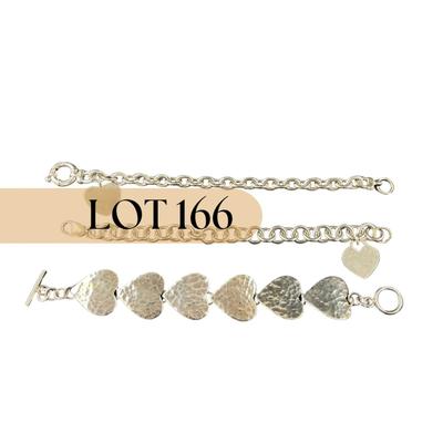 -166- BRACELET | Sterling Silver Heart Bracelets