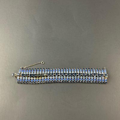-167- BRACELET | Blue Rhinestone Colored Bracelet