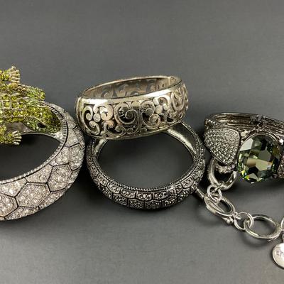 -172- COSTUME JEWELRY | Miscellaneous Rhinestone Bracelets