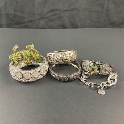 -172- COSTUME JEWELRY | Miscellaneous Rhinestone Bracelets