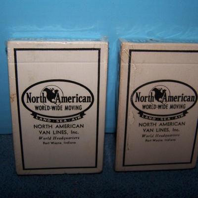 LOT 64 GREAT COLLECTABLE ADVERTISING PLAYING CARDS DEKALB/2 NORTH AMERICAN MOVING/SAN DIEGO ZOO