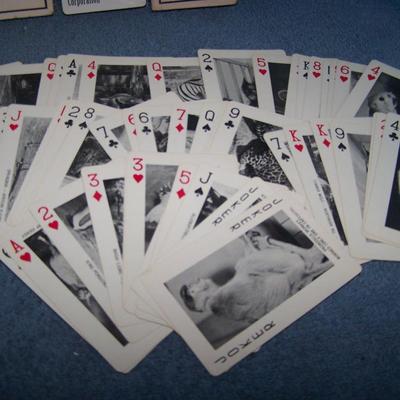 LOT 64 GREAT COLLECTABLE ADVERTISING PLAYING CARDS DEKALB/2 NORTH AMERICAN MOVING/SAN DIEGO ZOO