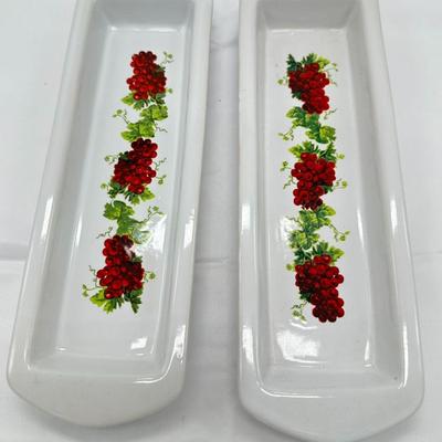 Pair of Olive Tray Ceramic California Pantry-local pickup and shipping available