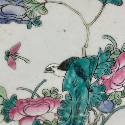 Chinese famille verte stem plate-local pickup and shipping available
