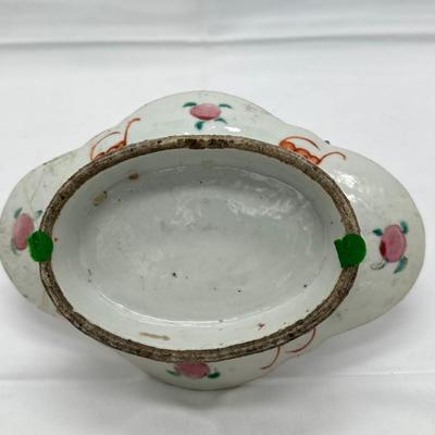 Chinese Porecelain Famille Verte Stem Plate-retored local pickup and shipping available