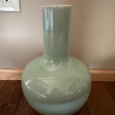 Chinese Vintage Celadon Porcelain Bottle Shaped Vases-local pickup and shipping available