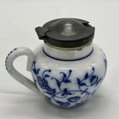 Small Vintage Porcelain Jar-local pickup and shipping available