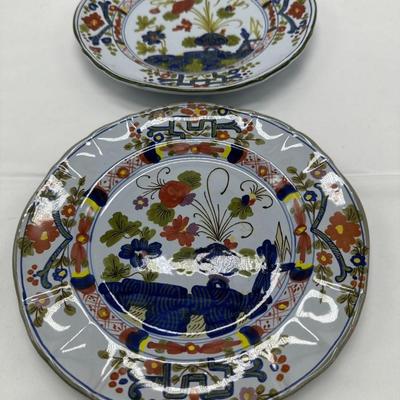 Pair of MORELLI FAENZA Handmade plates-8" local pickup and shipping available