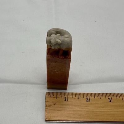 Pair of Chinese Soap Stone Stamp/seal