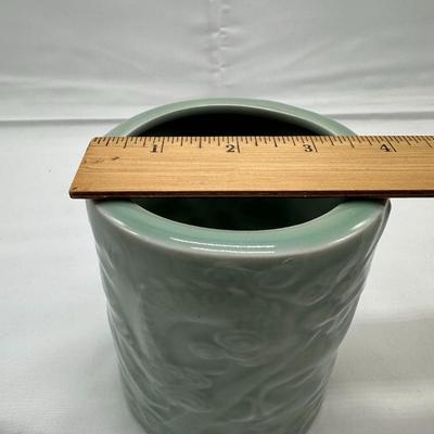 Chinese Vintage Green Celadon Dragon Brush Pot-local pickup and shipping available