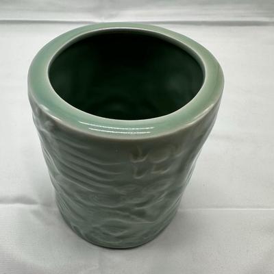 Chinese Vintage Green Celadon Dragon Brush Pot-local pickup and shipping available