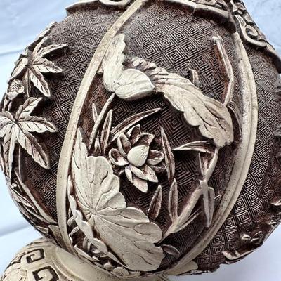 Arnart Imports Ivory Dynasty over Brass Asian Floral Vase-local pickup and shipping available