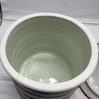 Chinese vintage porcelain large jun ware style jar 10" in tall-local pickup and shipping available