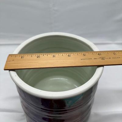 Chinese vintage porcelain large jun ware style jar 10" in tall-local pickup and shipping available