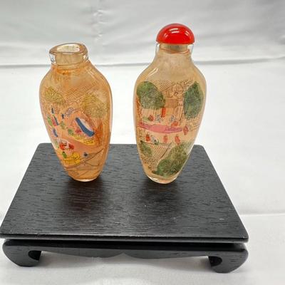 Two Glass Snuff Bottles