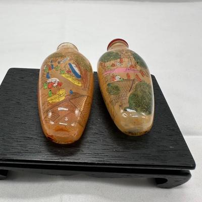 Two Glass Snuff Bottles