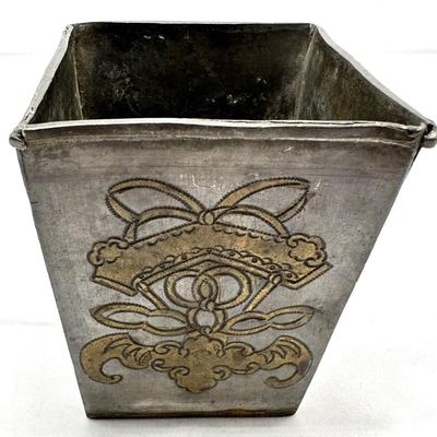 Chinese Vintage Metal Holder with four characters mark
