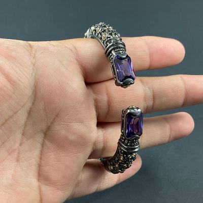 -177- SILVER | ESPO Sig 925 Bracelet With Stones | Marked