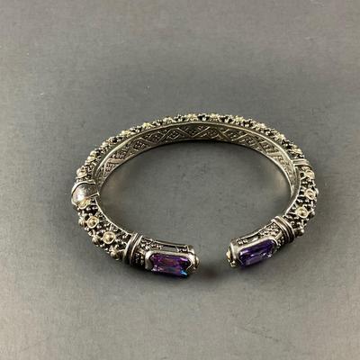 -177- SILVER | ESPO Sig 925 Bracelet With Stones | Marked