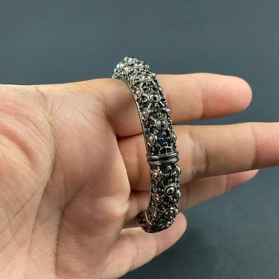 -177- SILVER | ESPO Sig 925 Bracelet With Stones | Marked