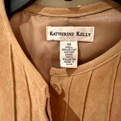 Katherine Kelly Leather Jacket Size 10