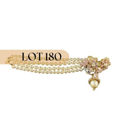 -180- MIRIAM HASKELL | Statement Pearl Bracelet | Marked