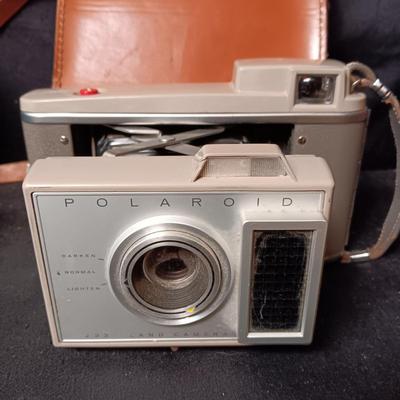 VINTAGE POLAROID 101 LAND CAMERA AND POLAROID J33 CAMERA