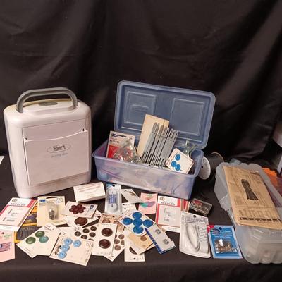 SEWING NOTIONS, SHARK EURO PRO X SEWING BOX AND MORE