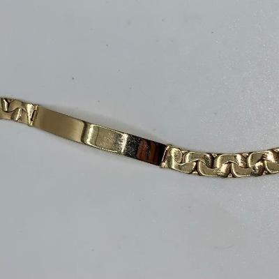 8” Gold “Snake” ID Bracelet - 14K