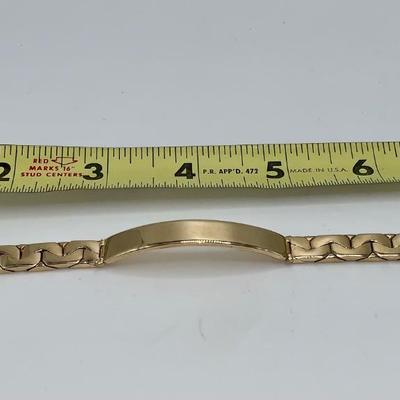 8” Gold “Snake” ID Bracelet - 14K