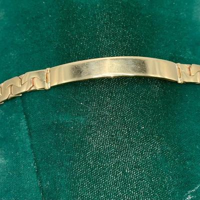 8” Gold “Snake” ID Bracelet - 14K