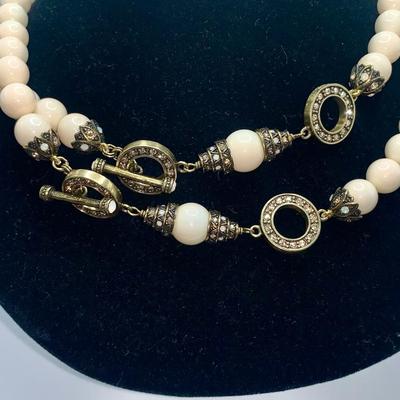 Heidi Daus Convertible Necklace - Single to Multi Strand with or without pendant