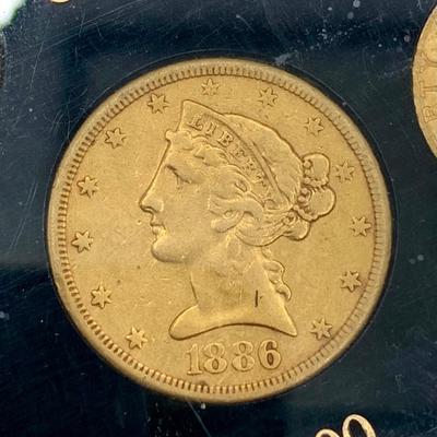 Set of Six (6) US Gold Coins