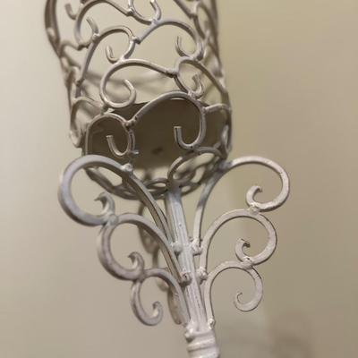 35” Tall Iron Candle Holder