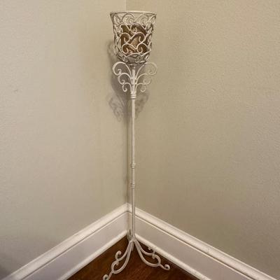 35” Tall Iron Candle Holder