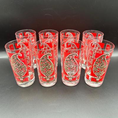 Vintage Drinking Glasses - Set of (8)