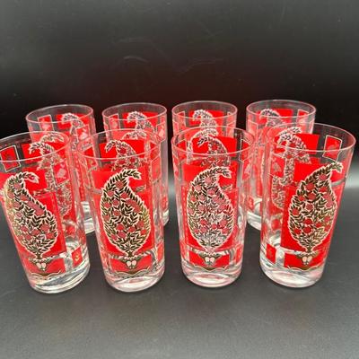 Vintage Drinking Glasses - Set of (8)