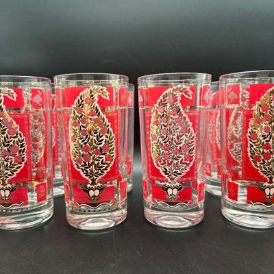 Vintage Drinking Glasses - Set of (8)