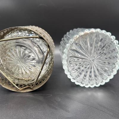 Collection of Cut Crystal and Glass Decanters (3)