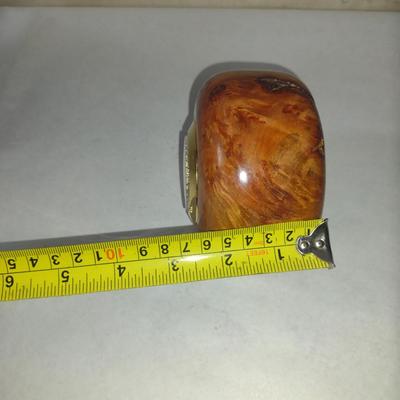 Turned Wooden Clock by Bobby Phillips- Pink Myrtle Burl (#67).