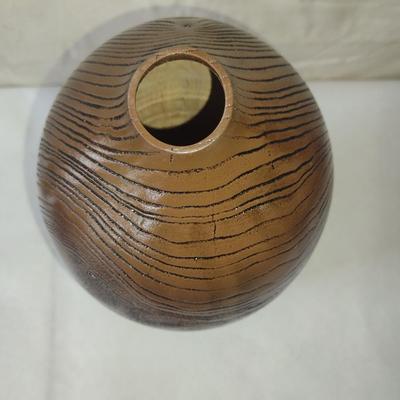 Turned Wooden Vase by Bobby Phillips- Ash (#68).