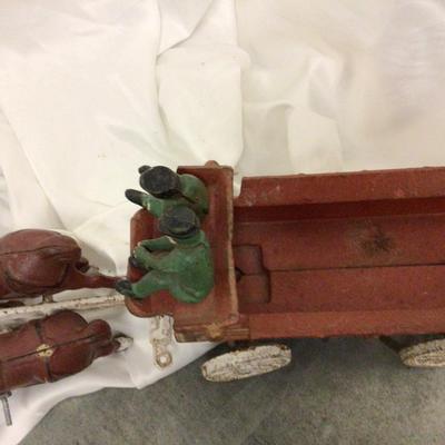 Cast Iron Horse Drawn Wagon