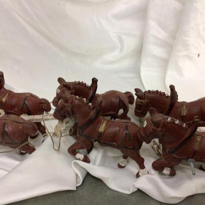 Cast Iron Horse Drawn Wagon