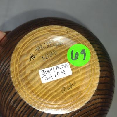 Turned Wooden Vase by Bobby Phillips- Ash (#69).