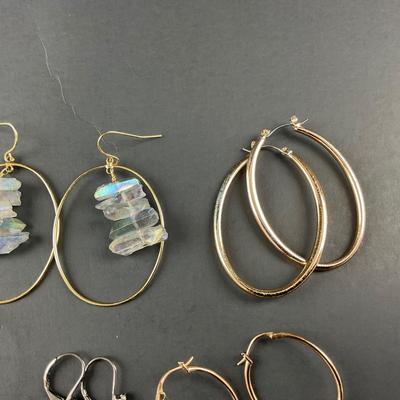 -210- COSTUME JEWELRY | Stone & Metals Earrings