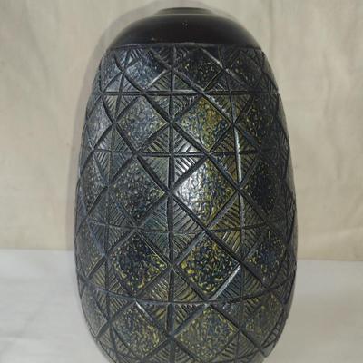 Turned Wooden Vase by Bobby Phillips-Box Elder and Ebony (#71).