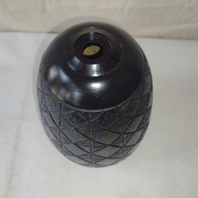 Turned Wooden Vase by Bobby Phillips-Box Elder and Ebony (#71).