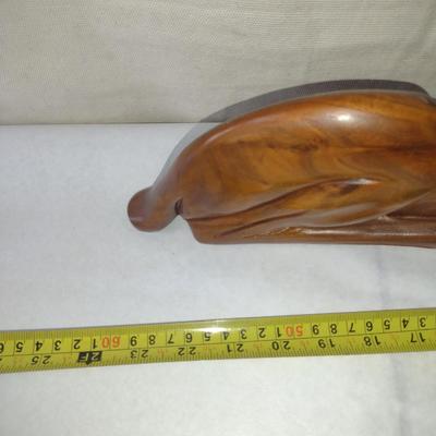 Large, Carved Wooden Figurine- Gazelle- Approx 18" Tall, 23" Long