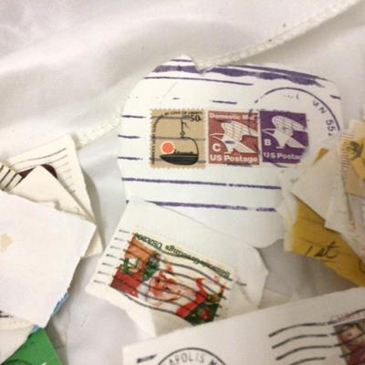 Stamp Collection in Basket