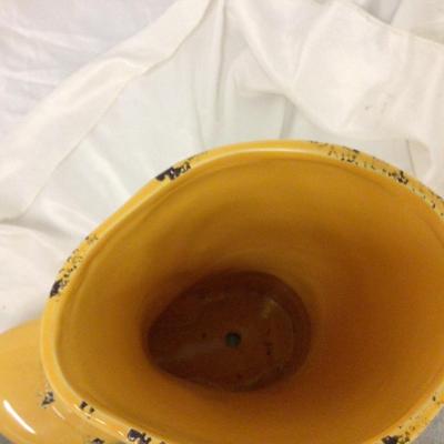 Cute Yellow Rain Boot Planter